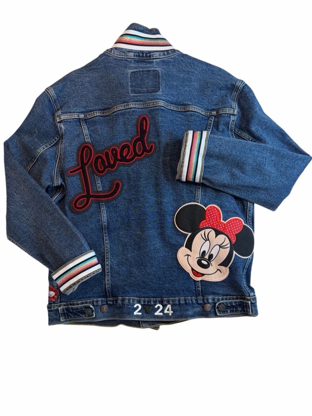 Gorgeous Things Vintage Levi's Denim Jacket with Minnie Mouse Patch Large